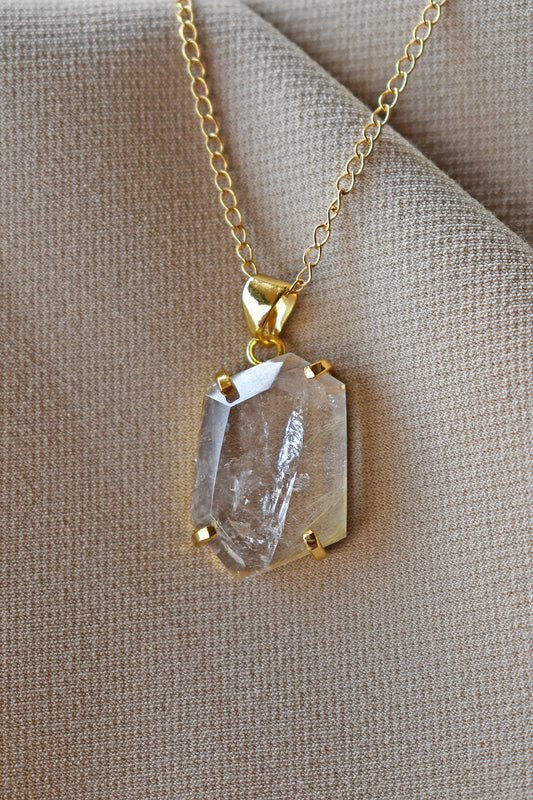 Colgante Cristal Prisma Corto