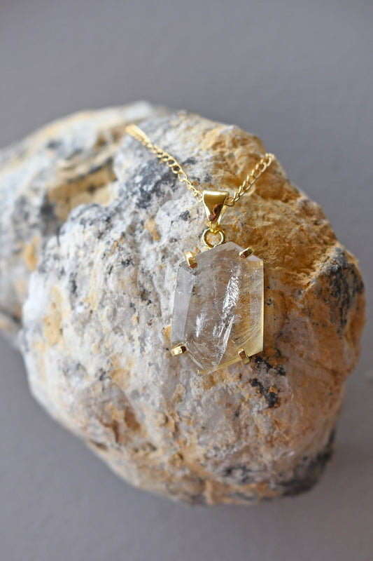 Colgante Cristal Prisma Corto