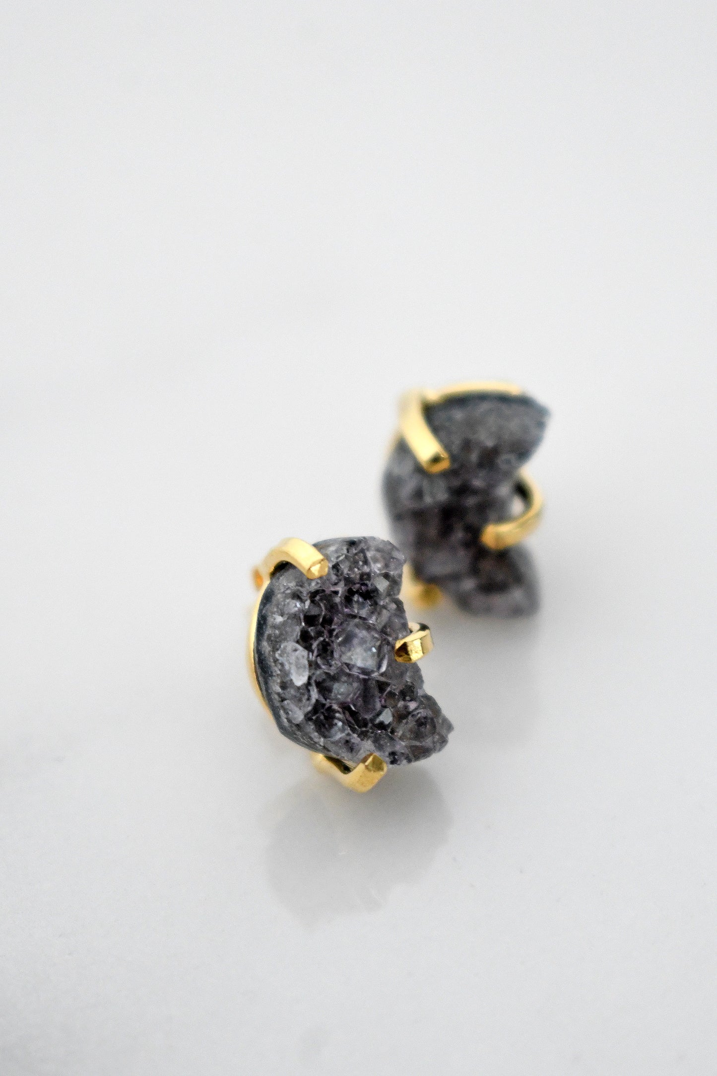 Aros Druzy Luna - Oro (Diseño 2)