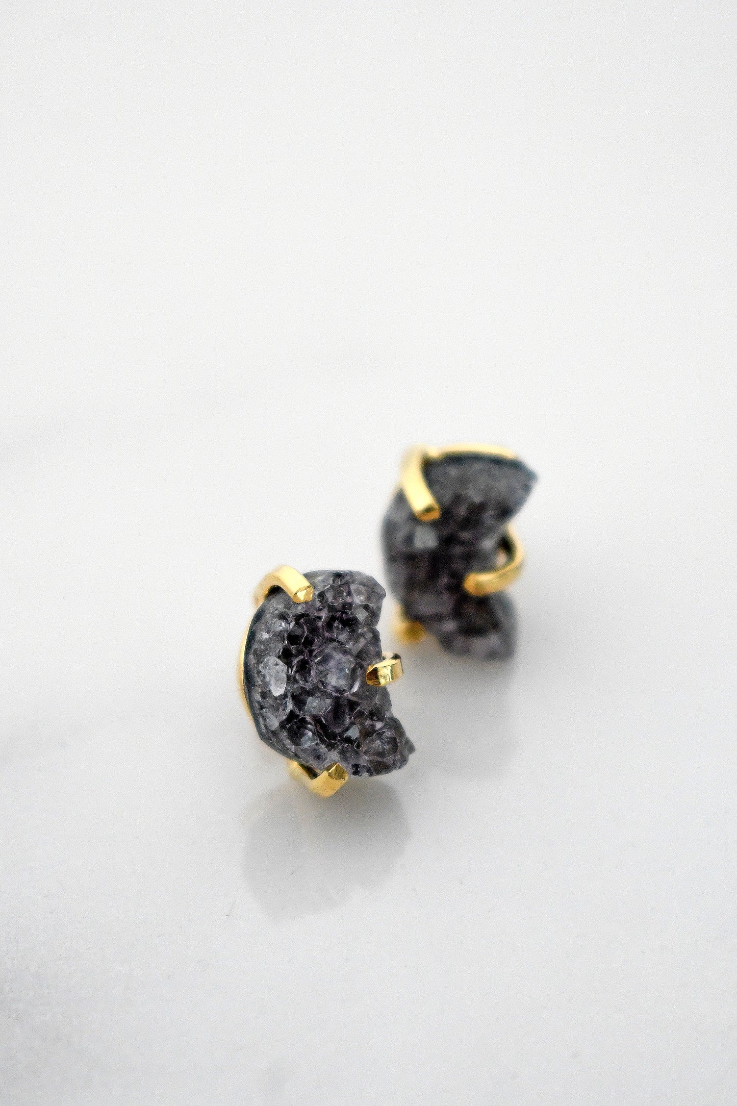 Aros Druzy Luna - Oro (Diseño 2)