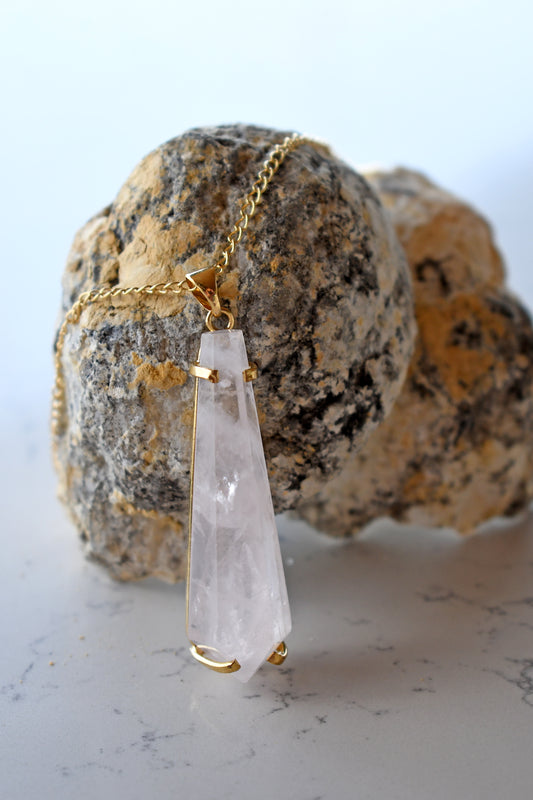 Colgante de Cuarzo Cristal