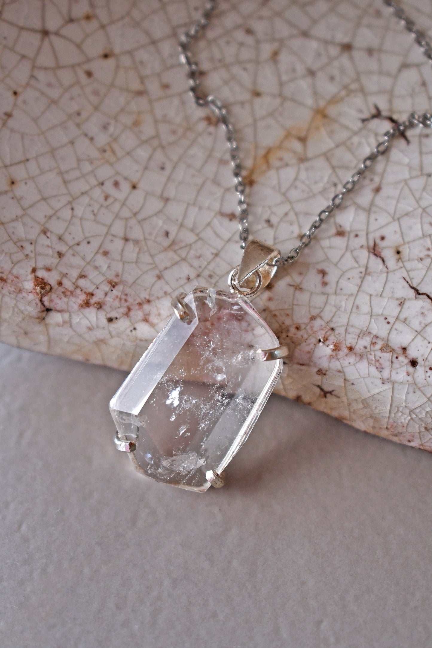 Colgante Cristal Prisma Corto