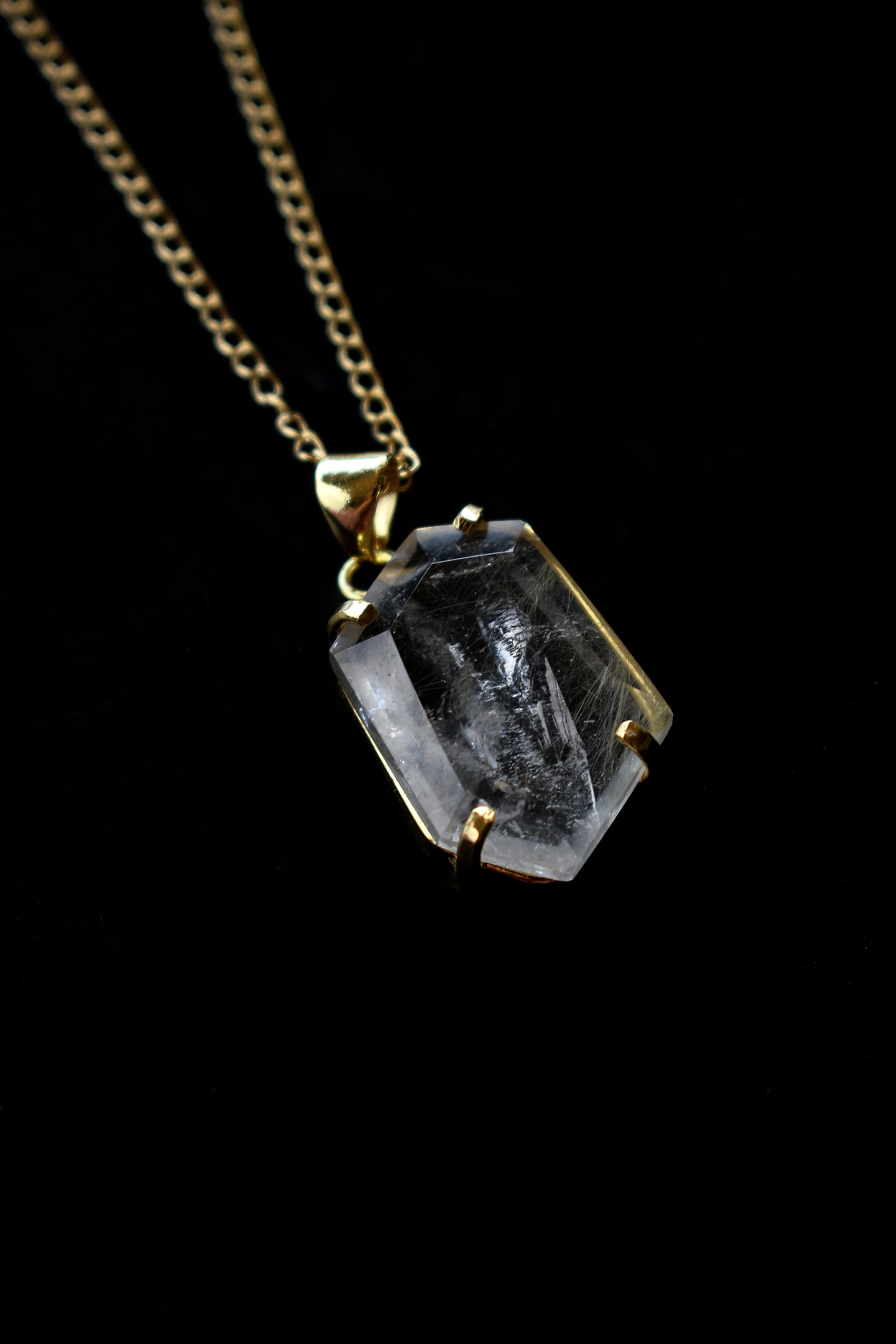 Colgante Cristal Prisma Corto